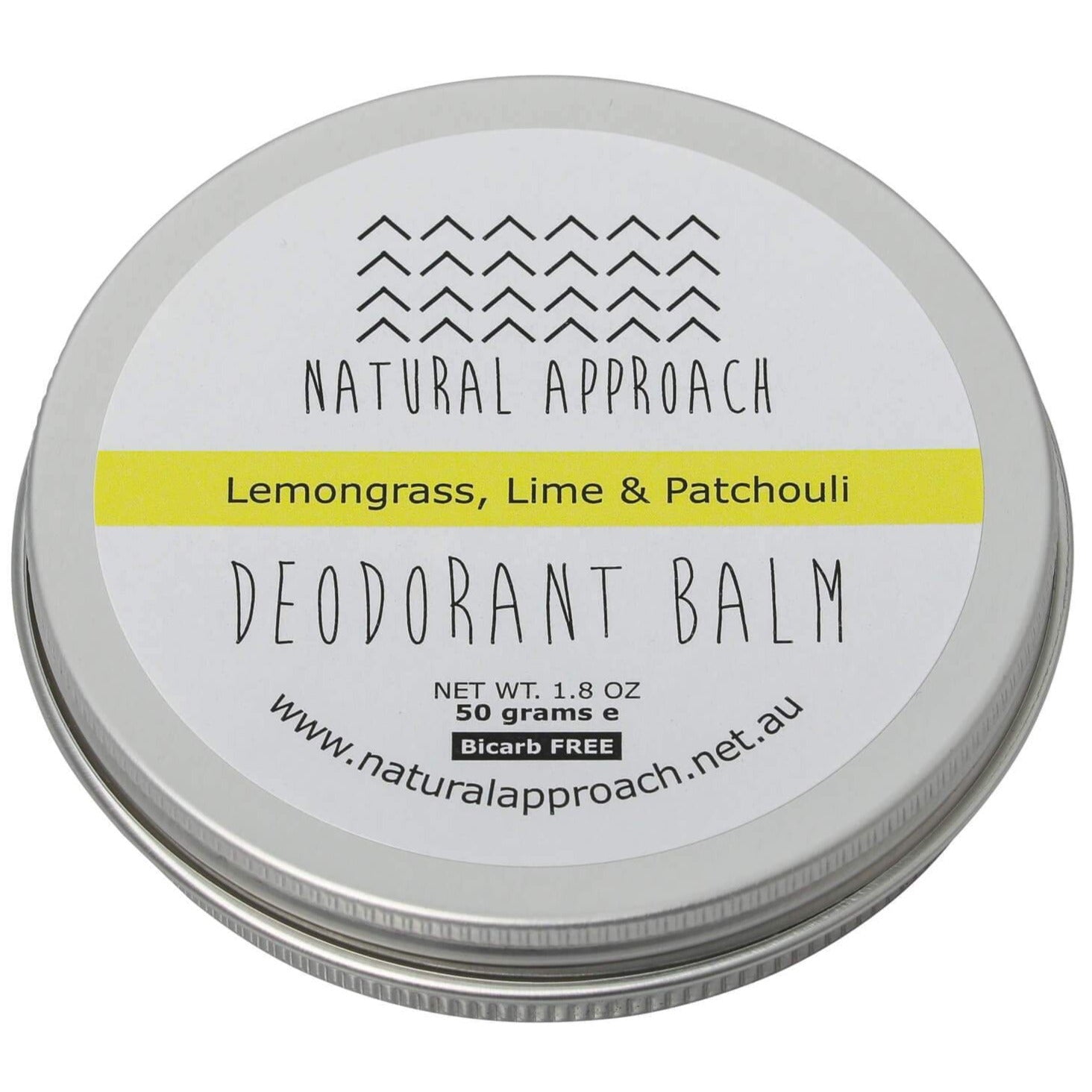Lemongrass, Lime & Patchouli Natural Deodorant for Sensitive Skin 50g