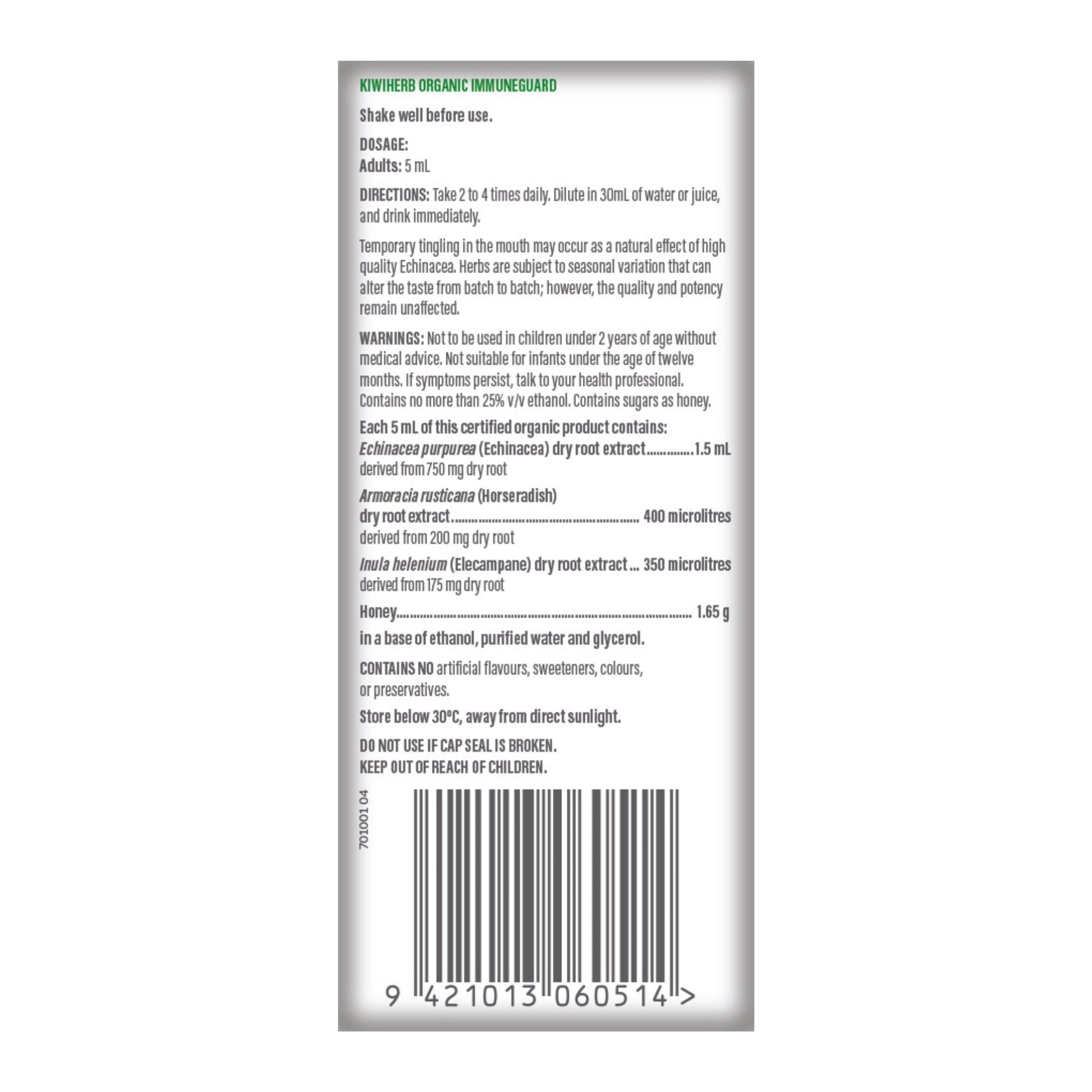 Organic ImmuneGuard
