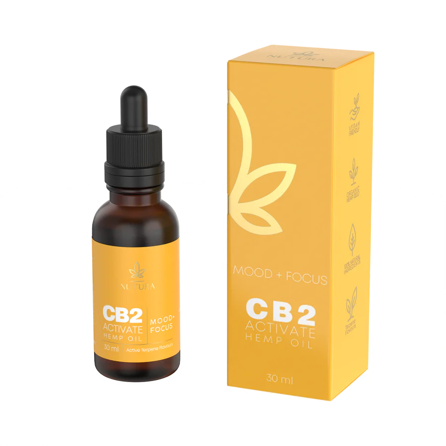 Nutura CB2 Activate Hemp Oil - Mood + Focus