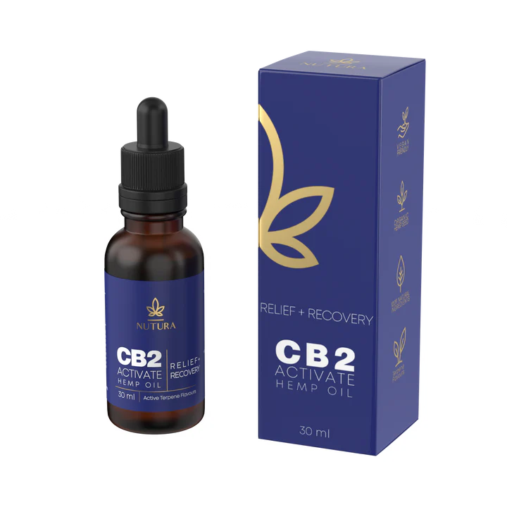 Nutura CB2 Activate Hemp Oil - Relief + Recovery