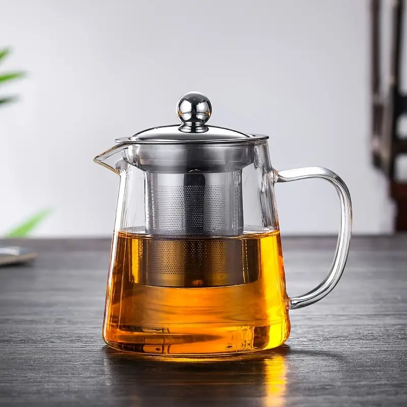 Glass Teapot with Stainless Steel Infuser 550ml